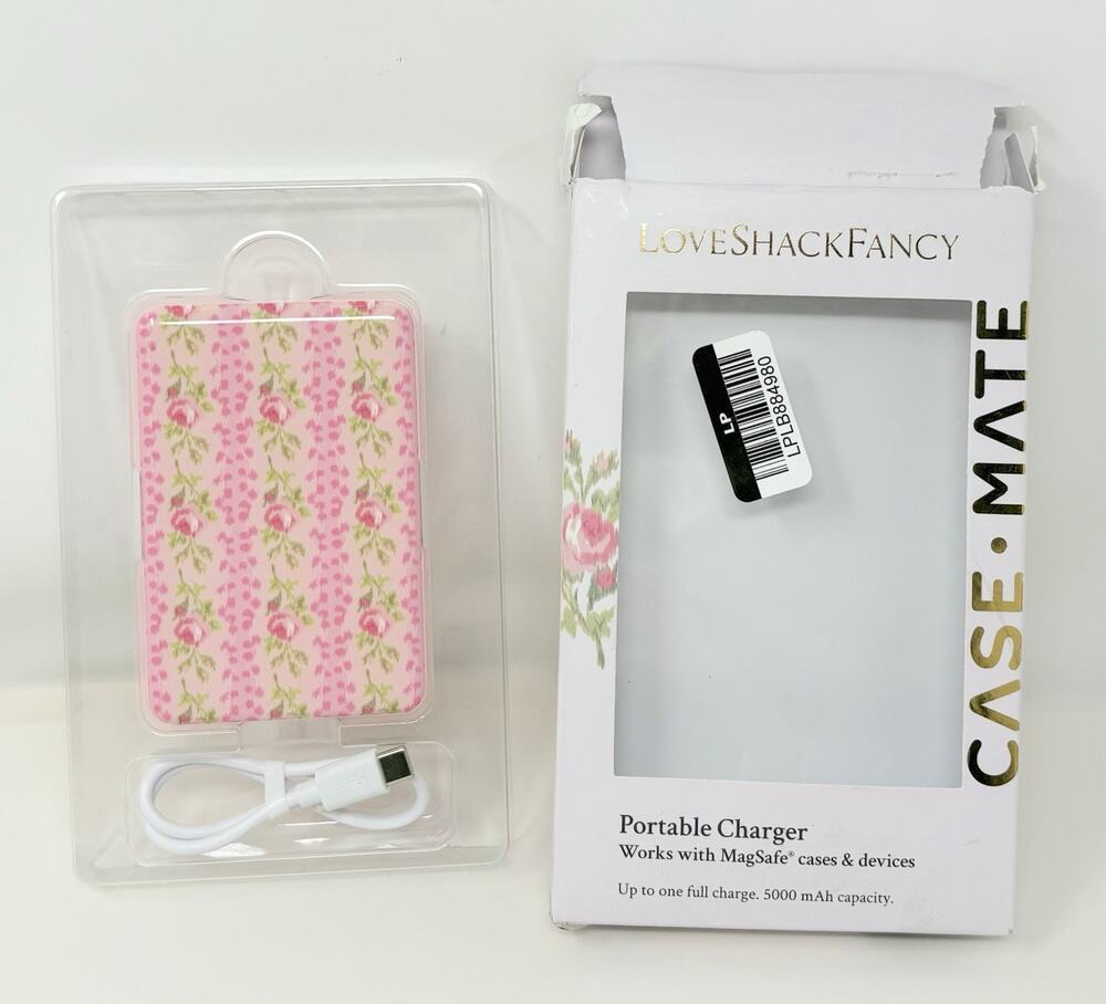 LoveShackFancy Case Mate Portable Charger Magnetic Battery Pack RIPPED OPEN BOX